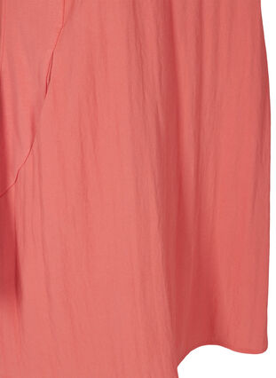 Short-sleeved viscose dress with pockets, Faded Rose, Packshot image number 3