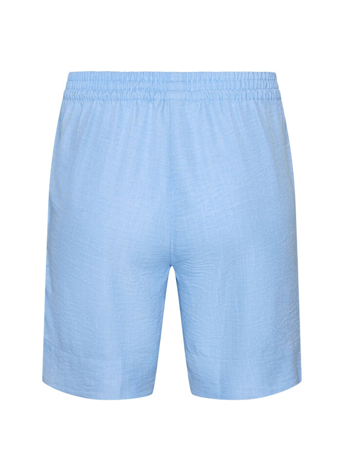 Shorts with pockets and high waist, Light Blue, Packshot image number 1