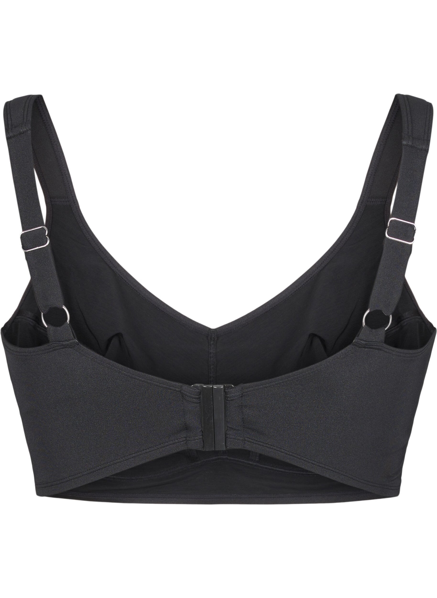 Zizzifashion Bikini top with full coverage, Black, Packshot image number 1