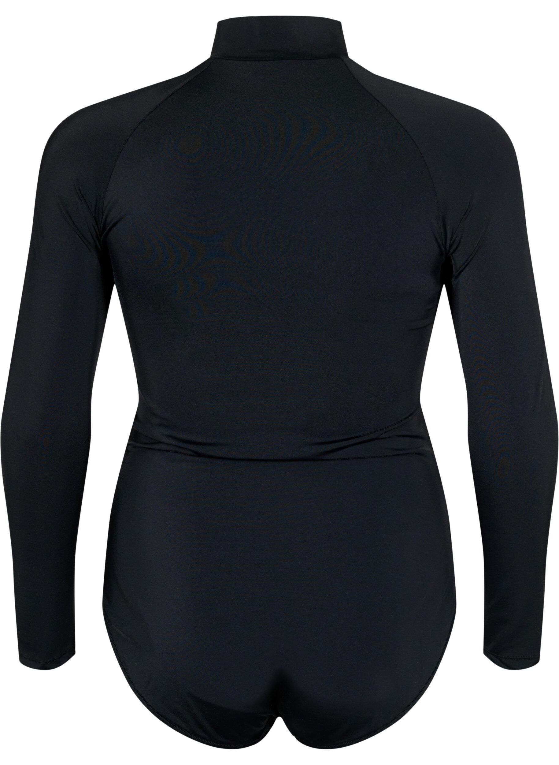 Zizzifashion 	 Swimsuit with long sleeves, Black, Packshot image number 1