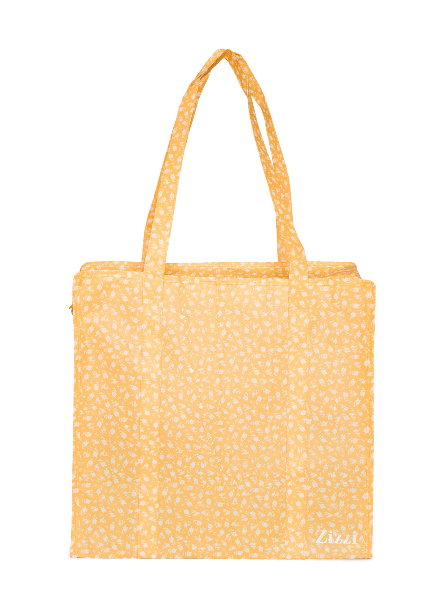 Shopping bag with zipper
