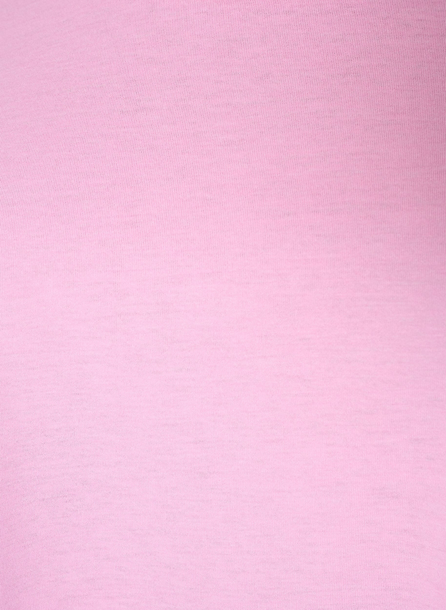 ZizzifashionShort sleeved cotton blend t-shirt, Pink, Packshot image number 2