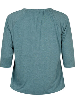 Malange blouse with 3/4 sleeves, Scarab Mel., Packshot image number 1
