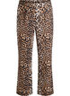 Leopard print straight-leg trousers, Brown, Packshot image number 0