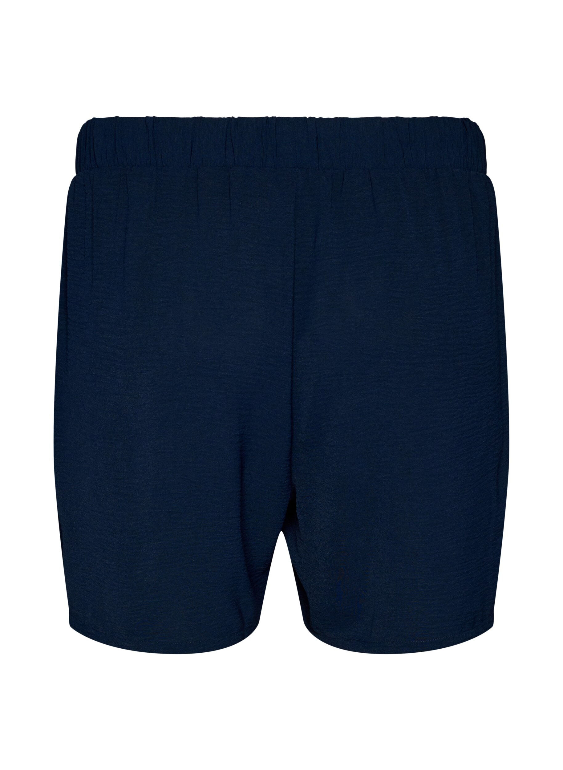 Zizzifashion Shorts with pockets and elastic waistband, Blue, Packshot image number 1