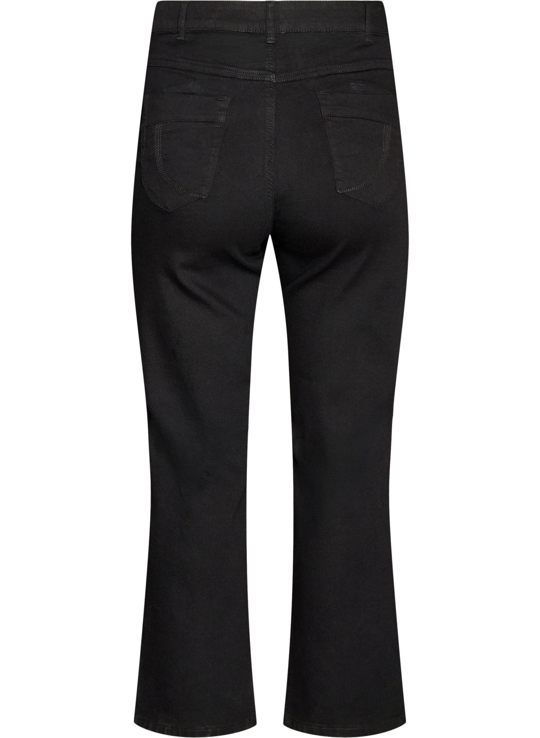 ZizzifashionRegular fit Gemma jeans with a high waist, Black, Packshot image number 1