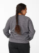 Jersey cardigan with round neck and buttons, Dark Grey, Model image number 2