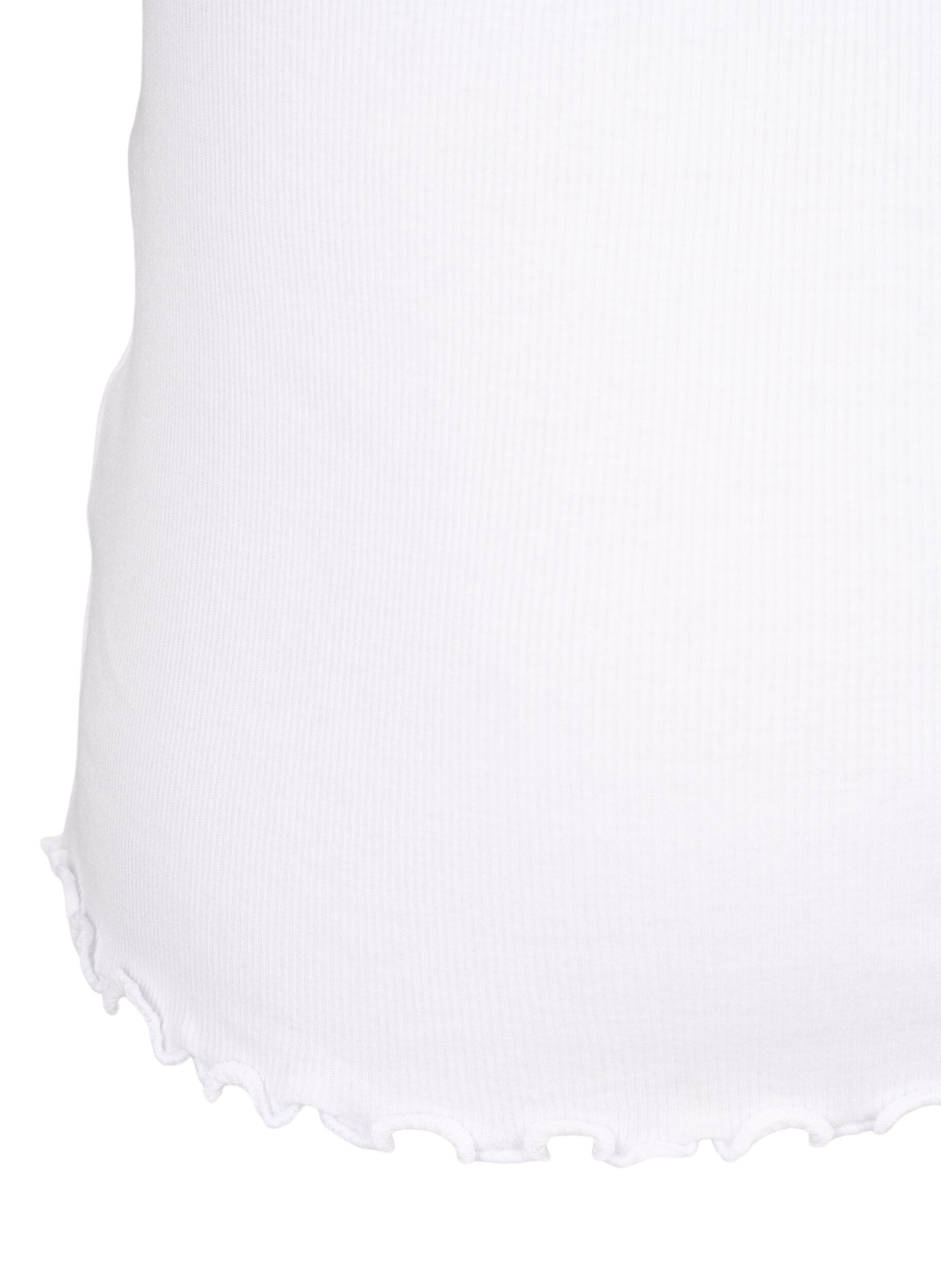 Zizzifashion Top with lace trim, White, Packshot image number 3