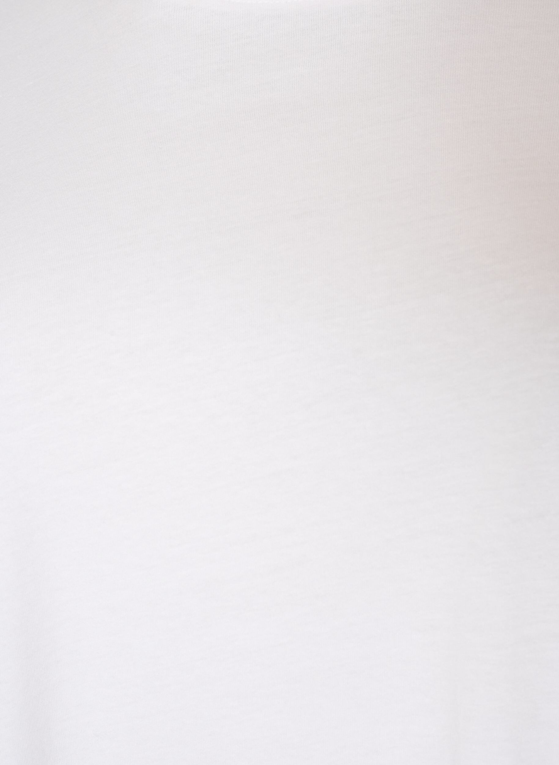 ZizzifashionCotton T-shirt with text embroidery, White, Packshot image number 2