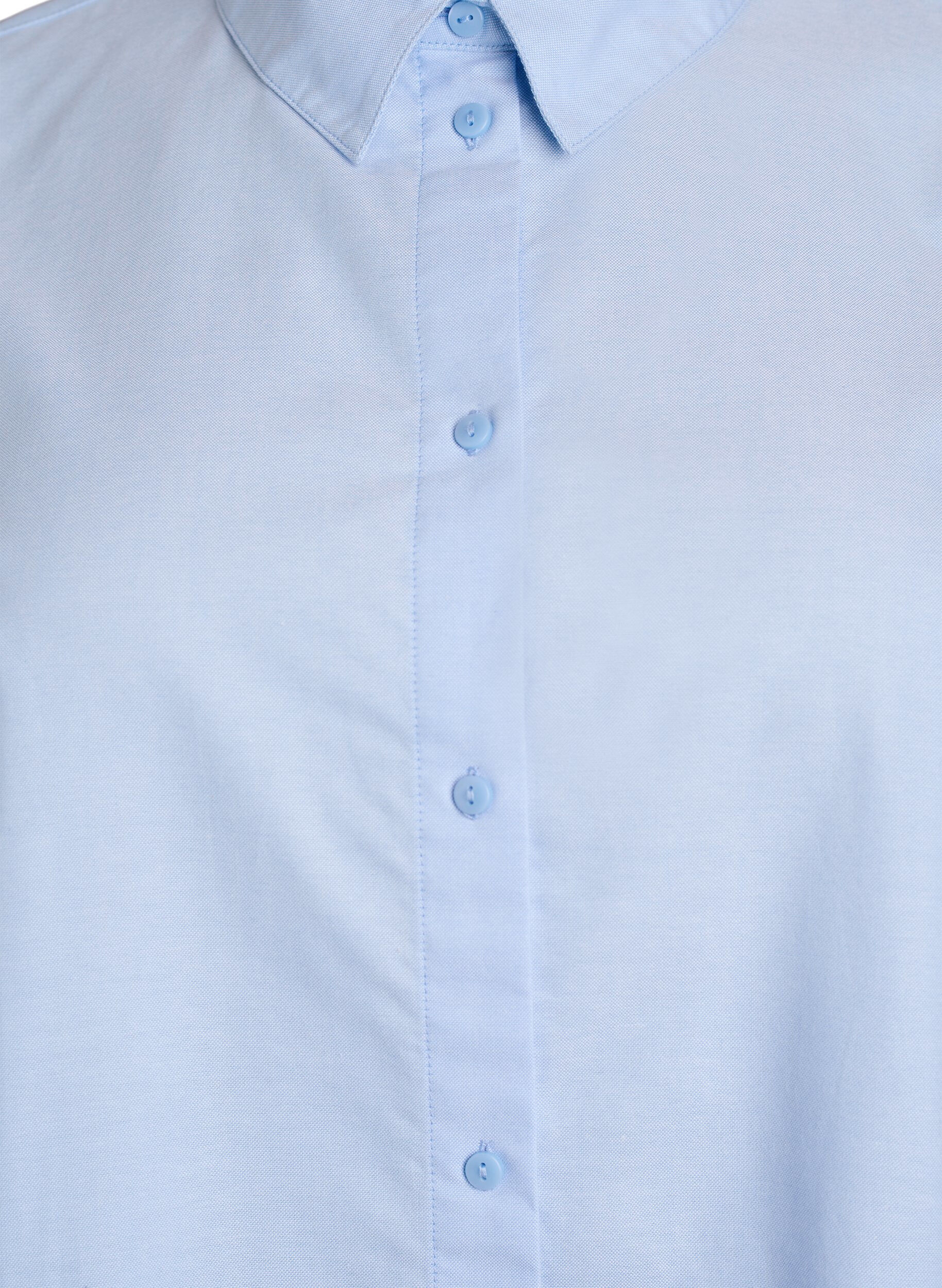 Zizzifashion Long-sleeved cotton shirt, Blue, Packshot image number 2