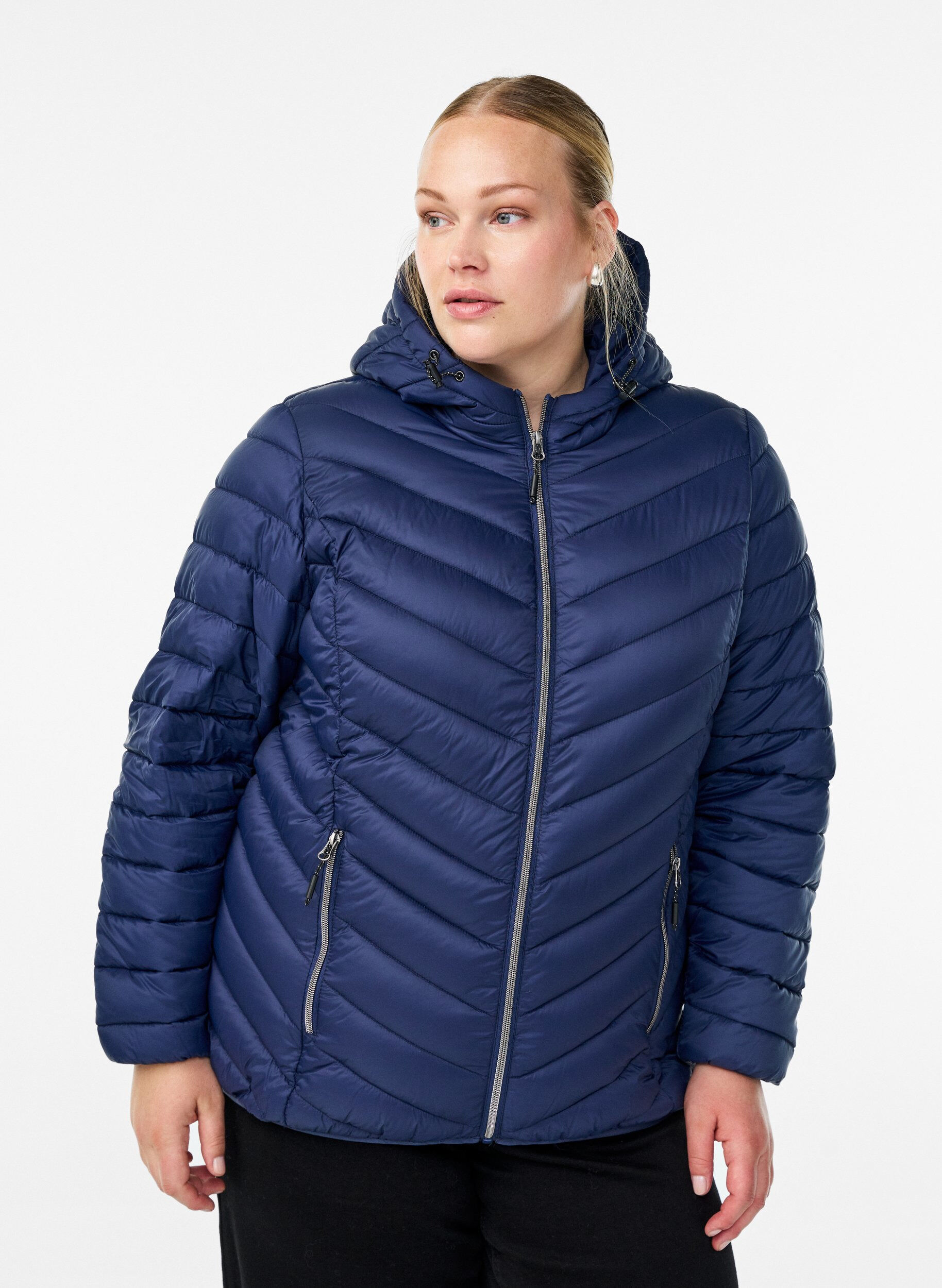 Zizzifashion Lightweight jacket with hood, Blue, Model image number 0
