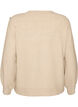 Knit blouse with button detail, Beige, Packshot image number 1