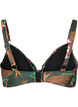 Underwired bikini bra with print, Green, Packshot image number 1
