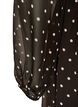 Chiffon dress with polka dots and long sleeves, Brown, Packshot image number 3