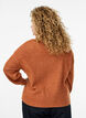 Rib knit cardigan with buttons, Orange, Model image number 2