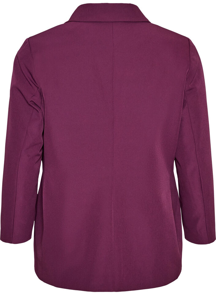 Classic blazer with button fastening, Purple, Packshot image number 1