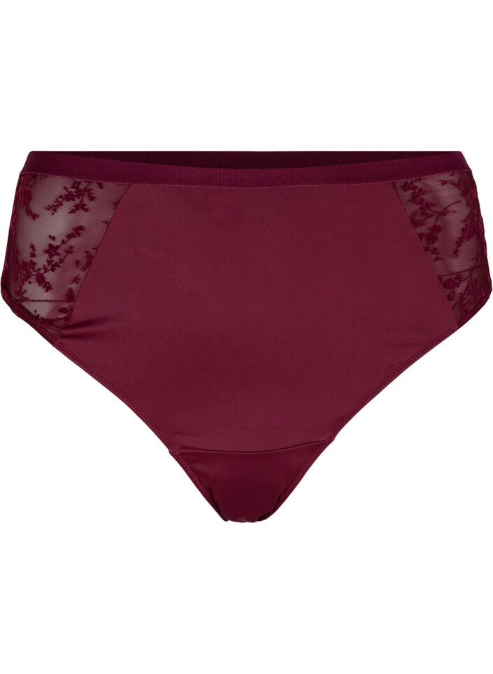 Thong with regular waist, Bordeaux Ass, Packshot image number 0