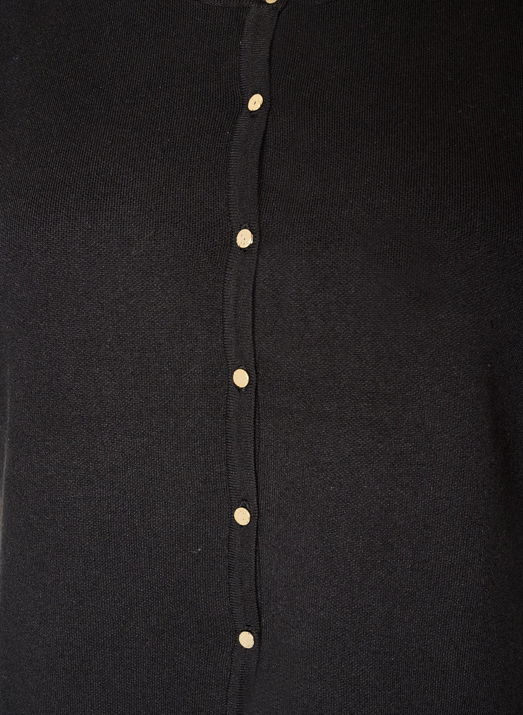 ZizzifashionKnitted vest with lace trim, Black, Packshot image number 2