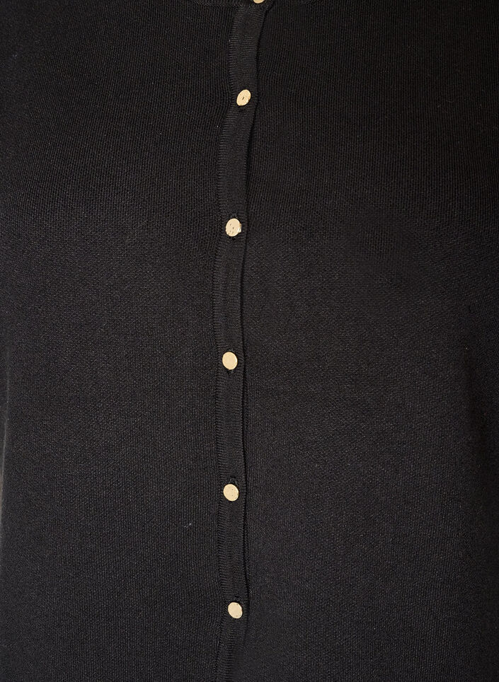Knitted vest with lace trim, Black, Packshot image number 2