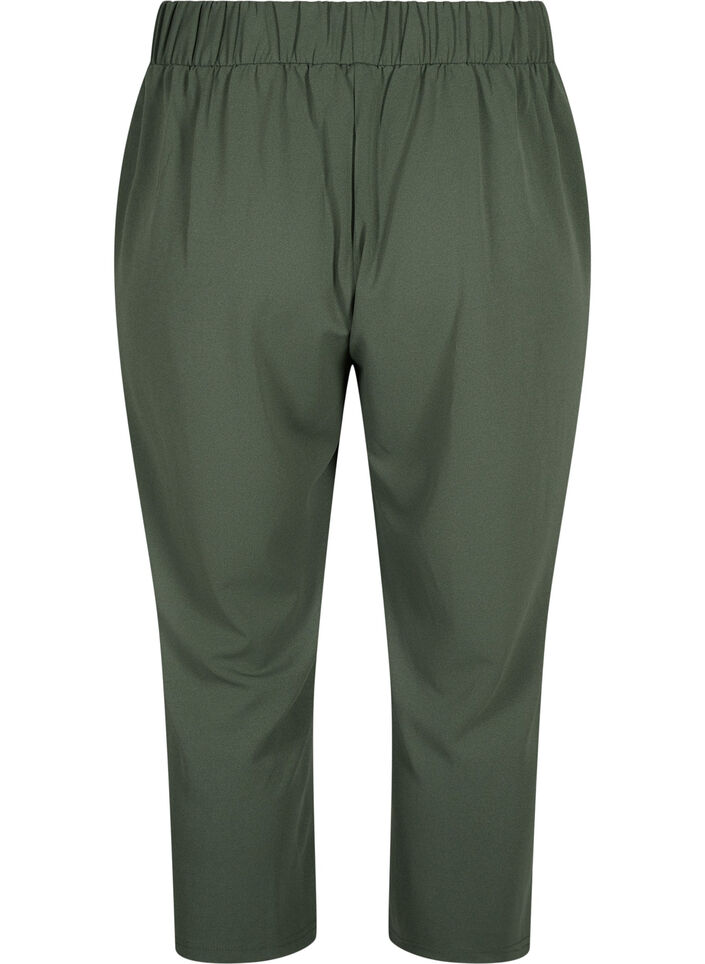 7/8 pants with loose fit, Green, Packshot image number 1