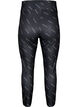 Leggings with text print, Black Radiance, Packshot image number 1