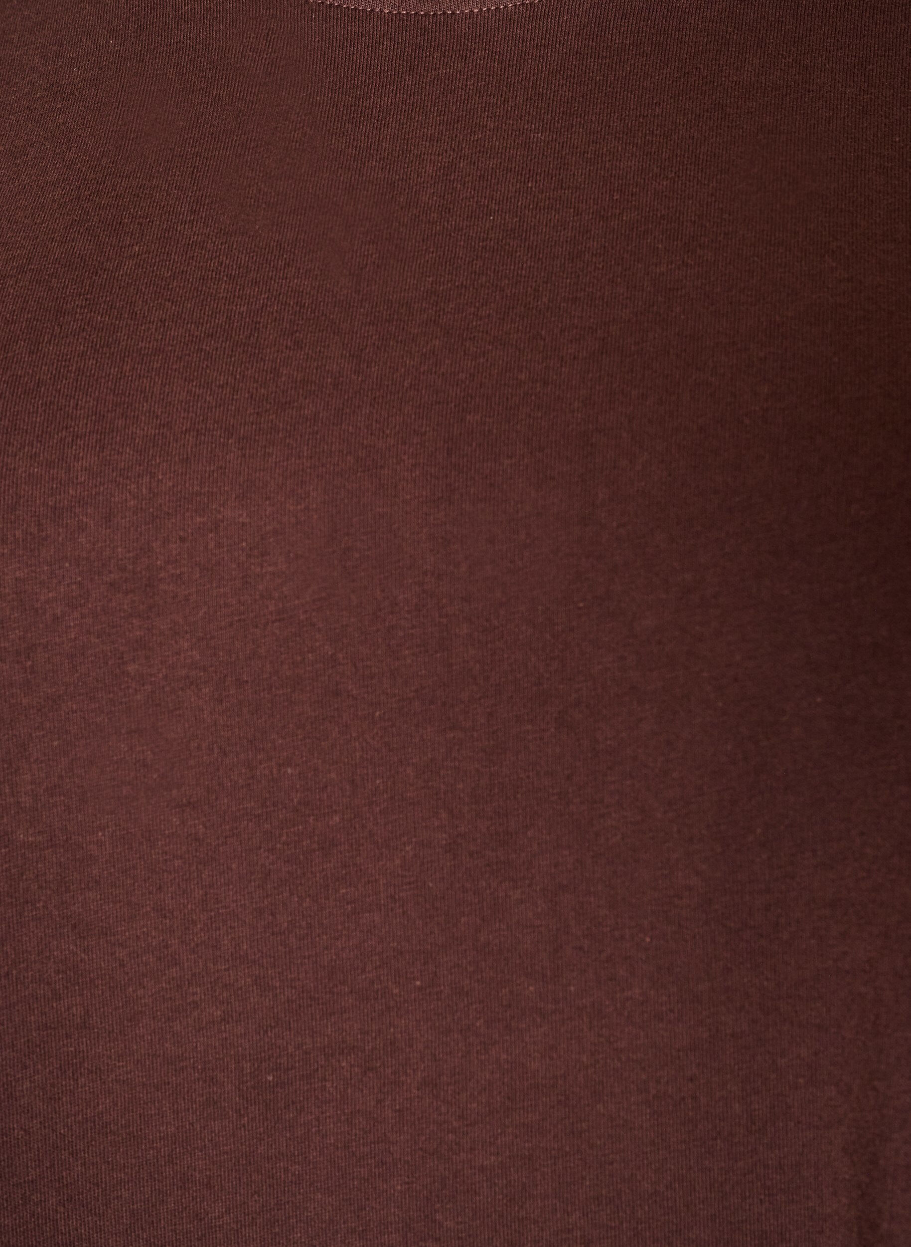 ZizzifashionBasic t-shirt with long sleeves, Brown, Packshot image number 2