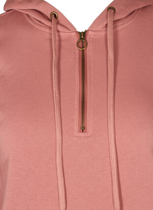 Sweatshirt with pocket and hood, Old Rose, Packshot image number 2