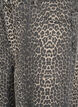 Leopard print denim Bermuda shorts, Brown, Packshot image number 2