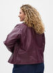Faux leather biker jacket, Dark Bordeaux, Model image number 2