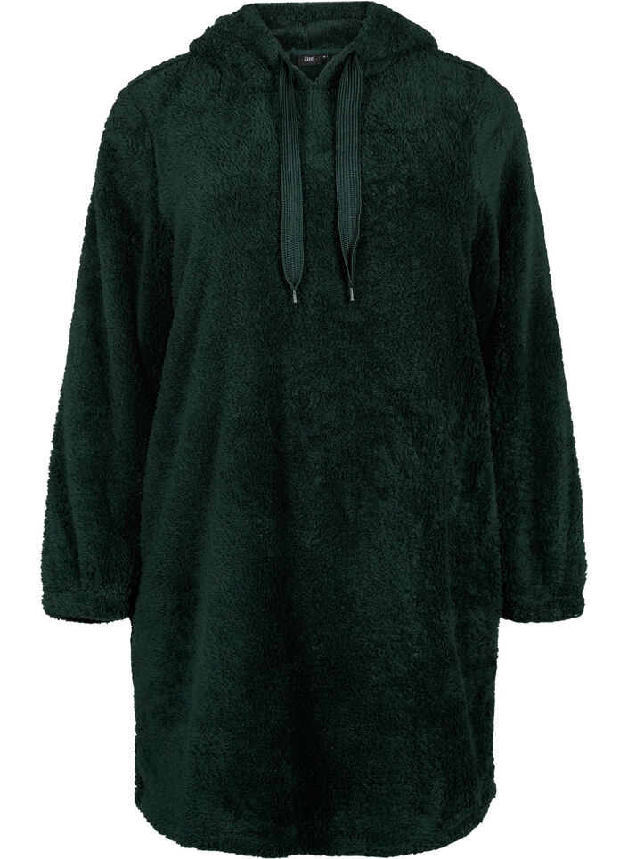 Teddy dress with hood, Scarab, Packshot image number 0