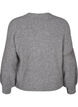Melange cardigan in rib knit, Light Grey Melange, Packshot image number 1