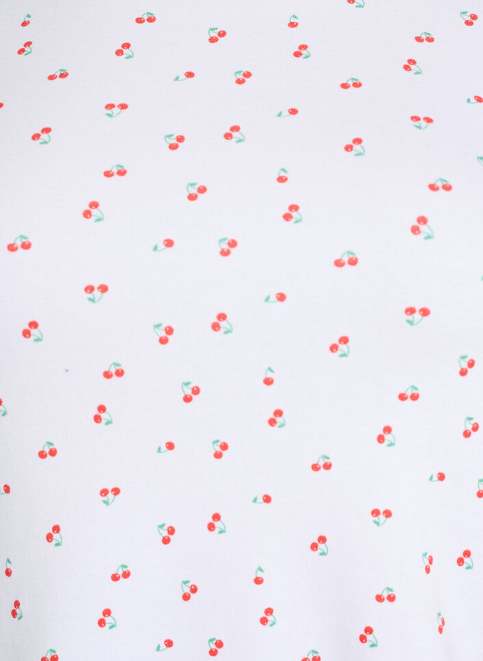 Cotton T-shirt with all-over print, Vanilla, Packshot image number 2