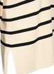 Striped Viscose Sweater, Sandshell/Black S., Packshot image number 3