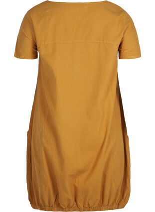 Dress with pockets, Golden Yellow, Packshot image number 1