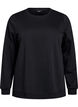 Sweatshirt with fringes, Black, Packshot image number 0