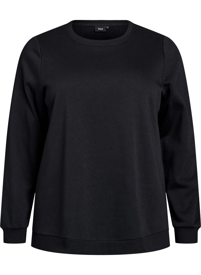 Sweatshirt with fringes, Black, Packshot image number 0