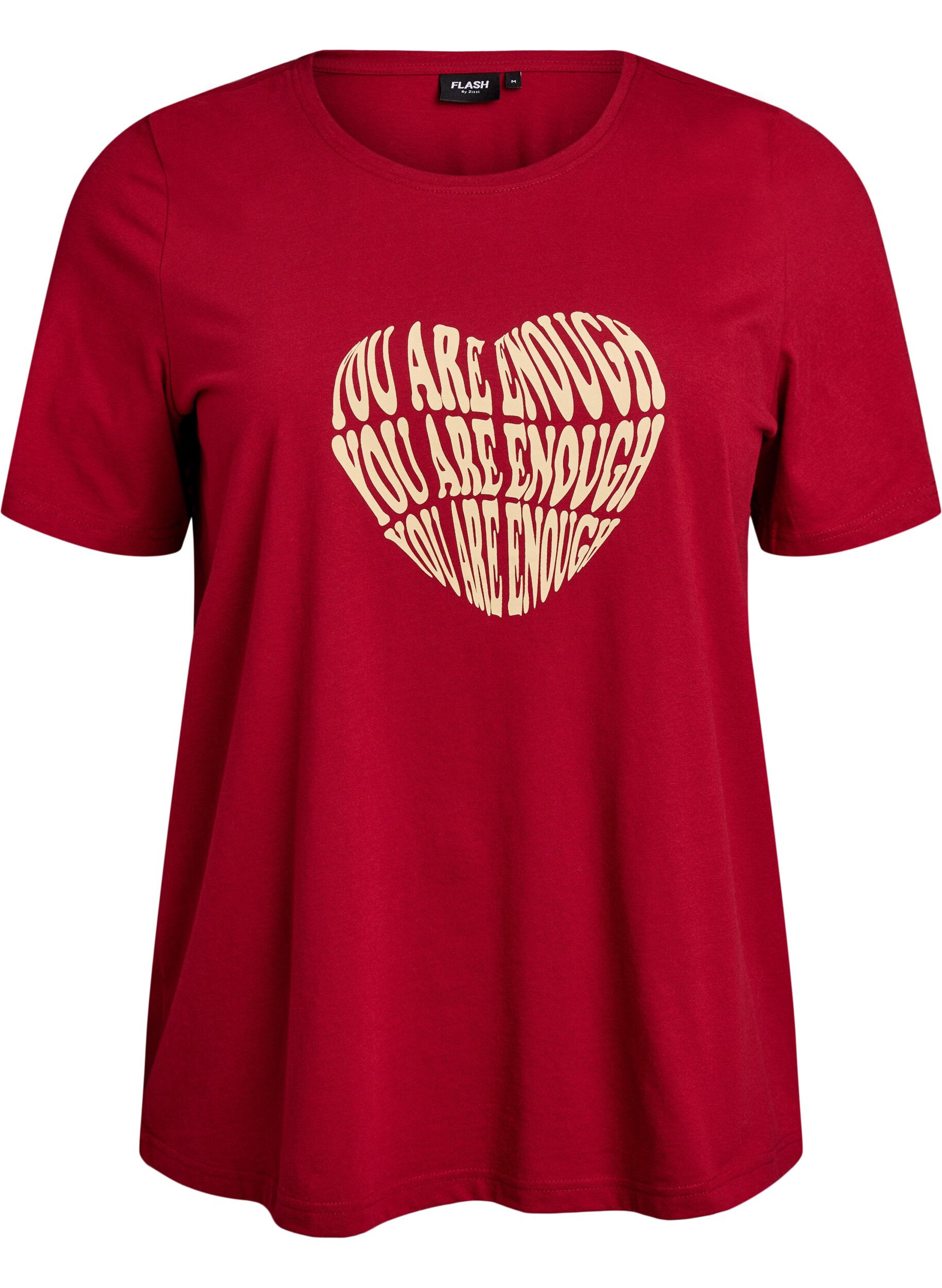 ZizzifashionT-shirt with motif, Red, Packshot image number 0