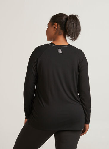 Training blouse, Black, Model image number 0