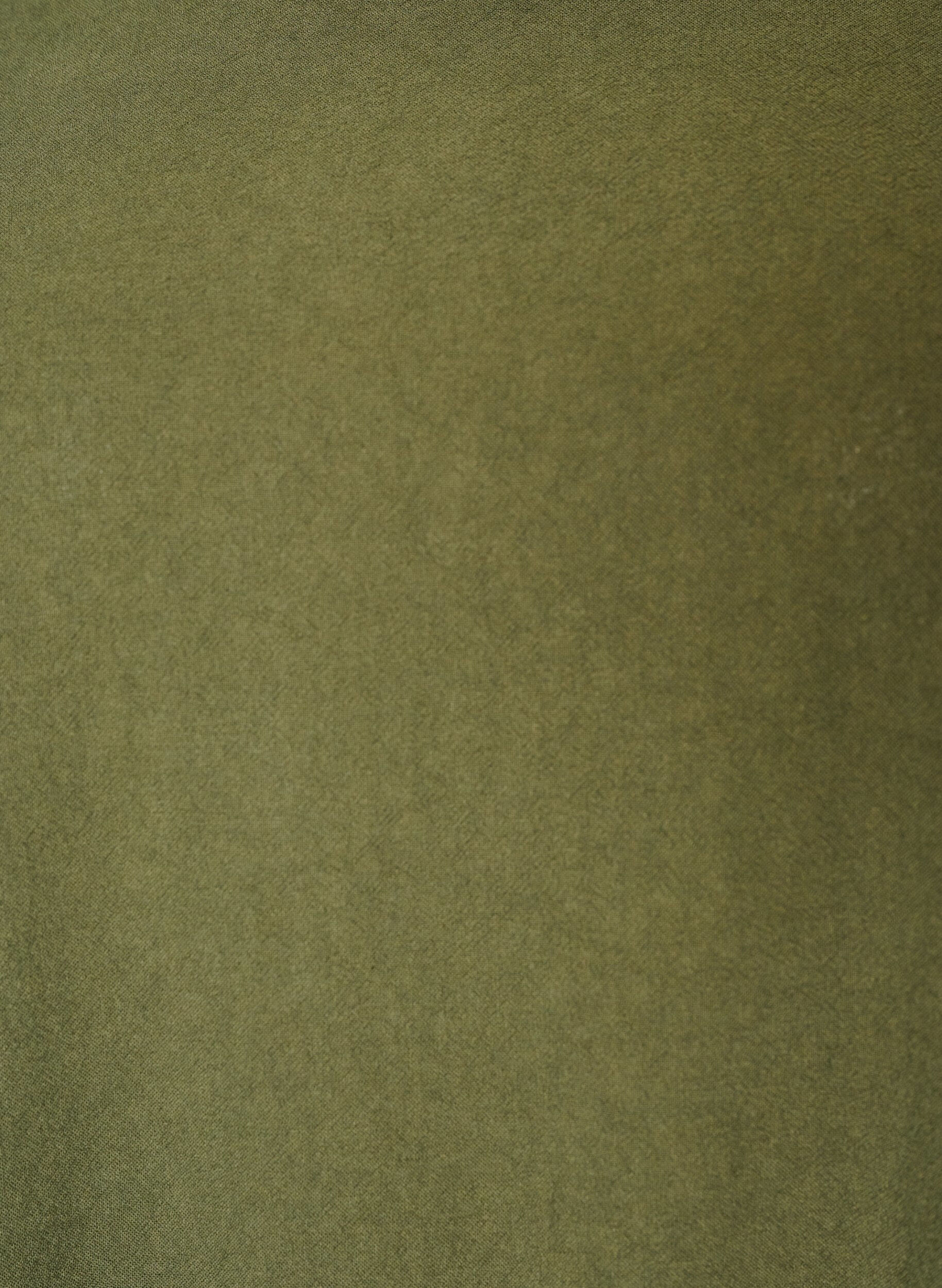 Zizzifashion Cotton dress with short sleeves and pockets, Green, Packshot image number 2