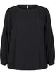 Blouse with silver glitter, Black, Packshot image number 0