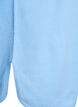 Knit blouse with round neck and knitted pattern, Light Blue, Packshot image number 3