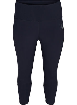 Exercise capris with mesh, Night Sky, Packshot image number 0