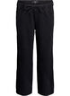 Loose-fit jeans with an elasticated waistband and a drawstring, Black, Packshot image number 0