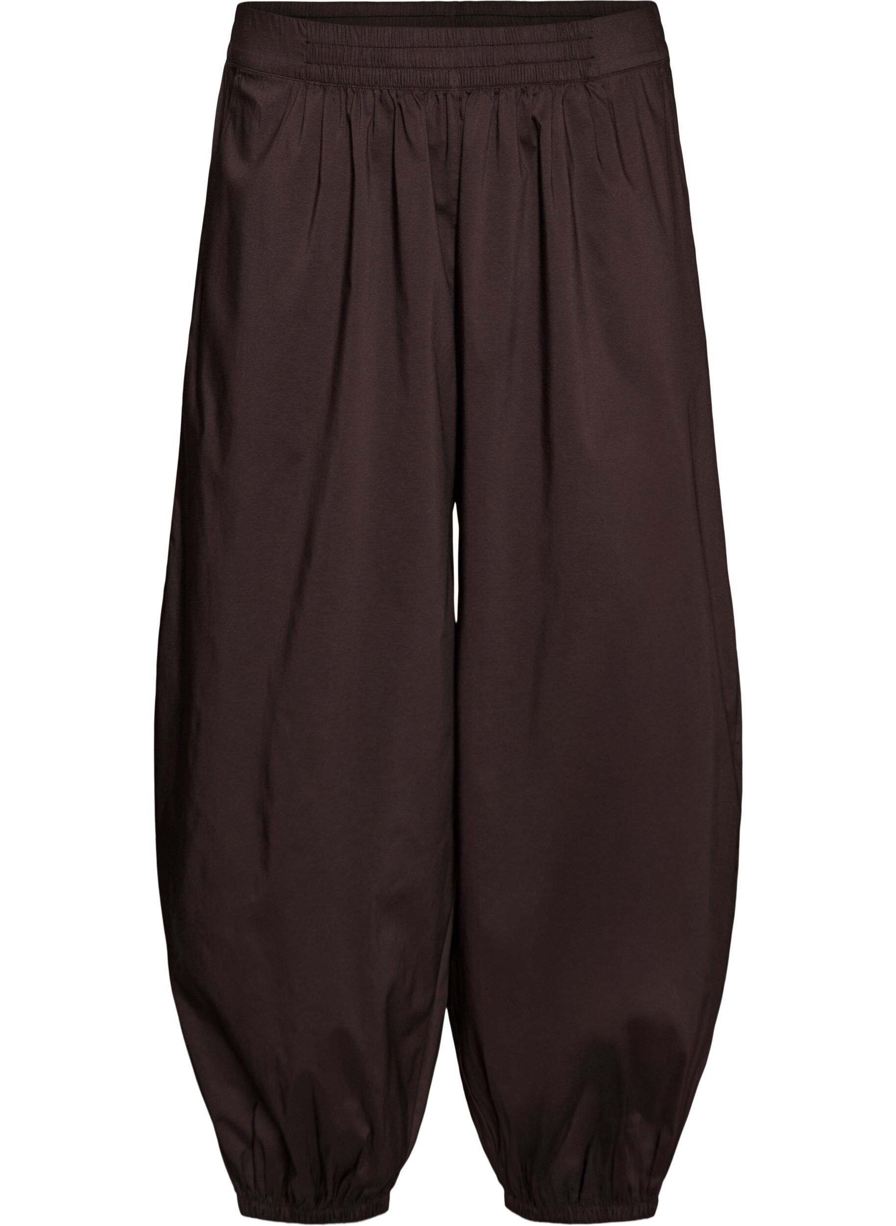 Balloon trousers with pockets and an elasticated waistband