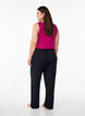 Loose night trousers in viscose jersey with pockets, Black, Model image number 1