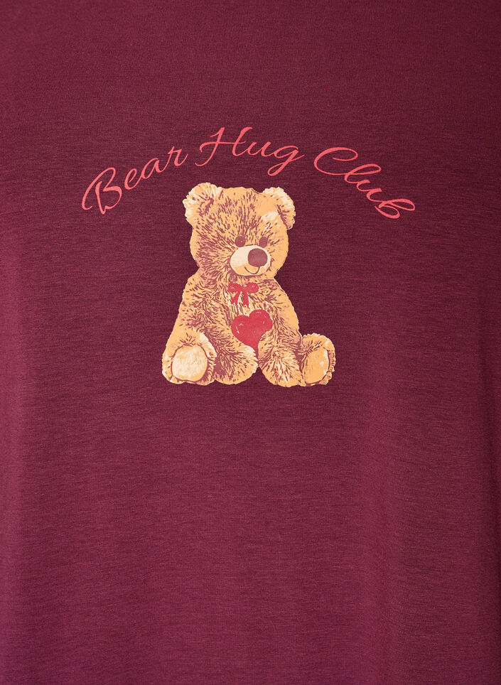 Printed night top, 2421, Packshot image number 2