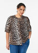 Patterned shirt blouse with 1/2 sleeves, 9990, Model image number 0