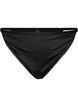Microfibre G-string with elasticated waistband, Black, Packshot image number 0