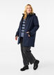 Softshell jacket with detachable hood, Blue, Model image number 1