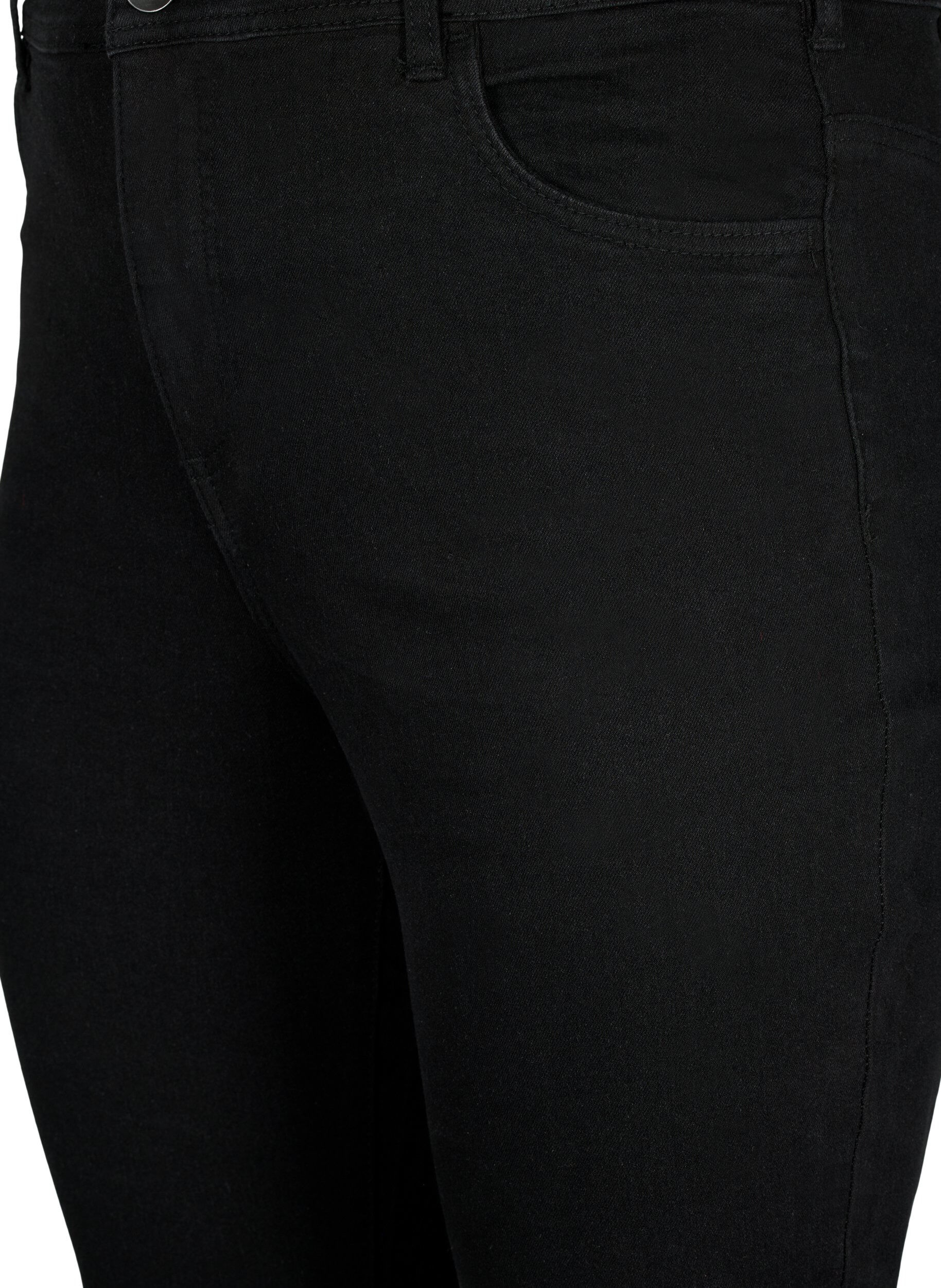 Zizzifashion FLASH - High waisted jeans with bootcut, Black, Packshot image number 2